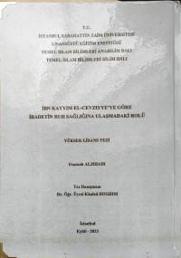 İBN KAYYIM EL-CEVZIYYE'YE GÖRE İBADETİN RUH SAĞLIĞINA ULAŞMADAKİ ROLÜ