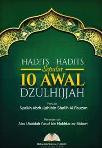 HADITS-HADITS Seputar 10 Awal Dzulhijjah pdf