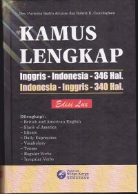 KAMUS LENGKAP = Inggris-Indonesia - 346 hal. Indonesia-Inggris - 340 hal.