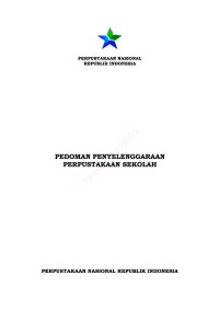 PEDOMAN PENYELENGGARAAN PERPUSTAKAAN SEKOLAH