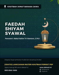 Image of KHUTBAH JUMAT BAHASA JAWA FAEDAH SYIAM SYAWAL pdf